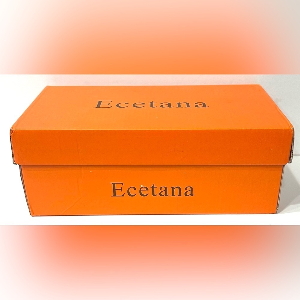 Ecetana Womens Sandals Platform Wedge: Comfortable Dressy Blue Size 40, New - Picture 14 of 15